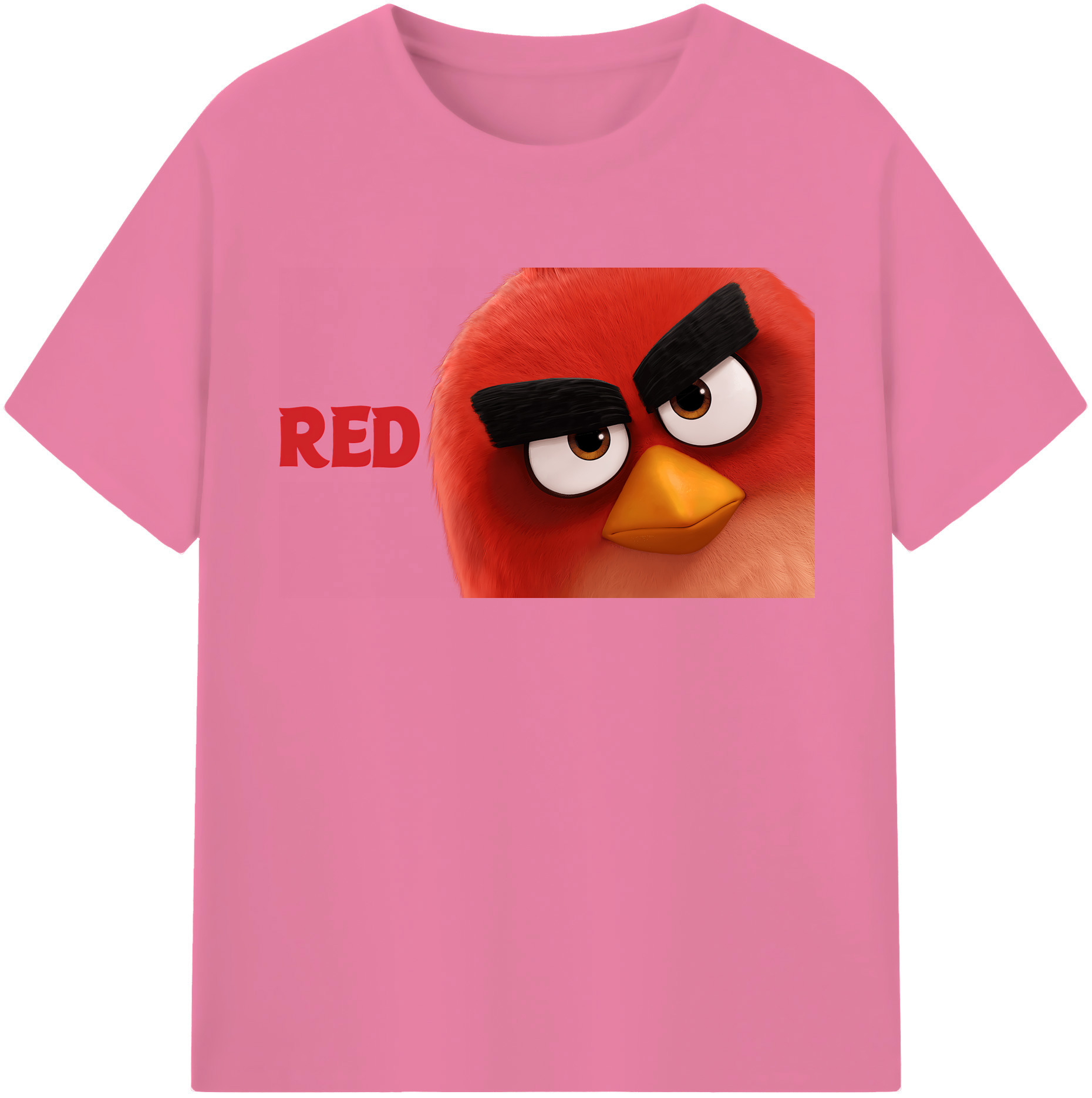 （画像用） Angry Birds アングリーバード 綿100％半袖Tシャツ（フロントプリント）